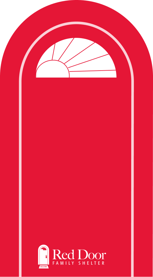 Red door modal background